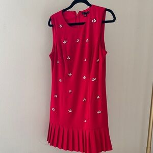 City Studio Scarlet Mini Dress with Floral Details